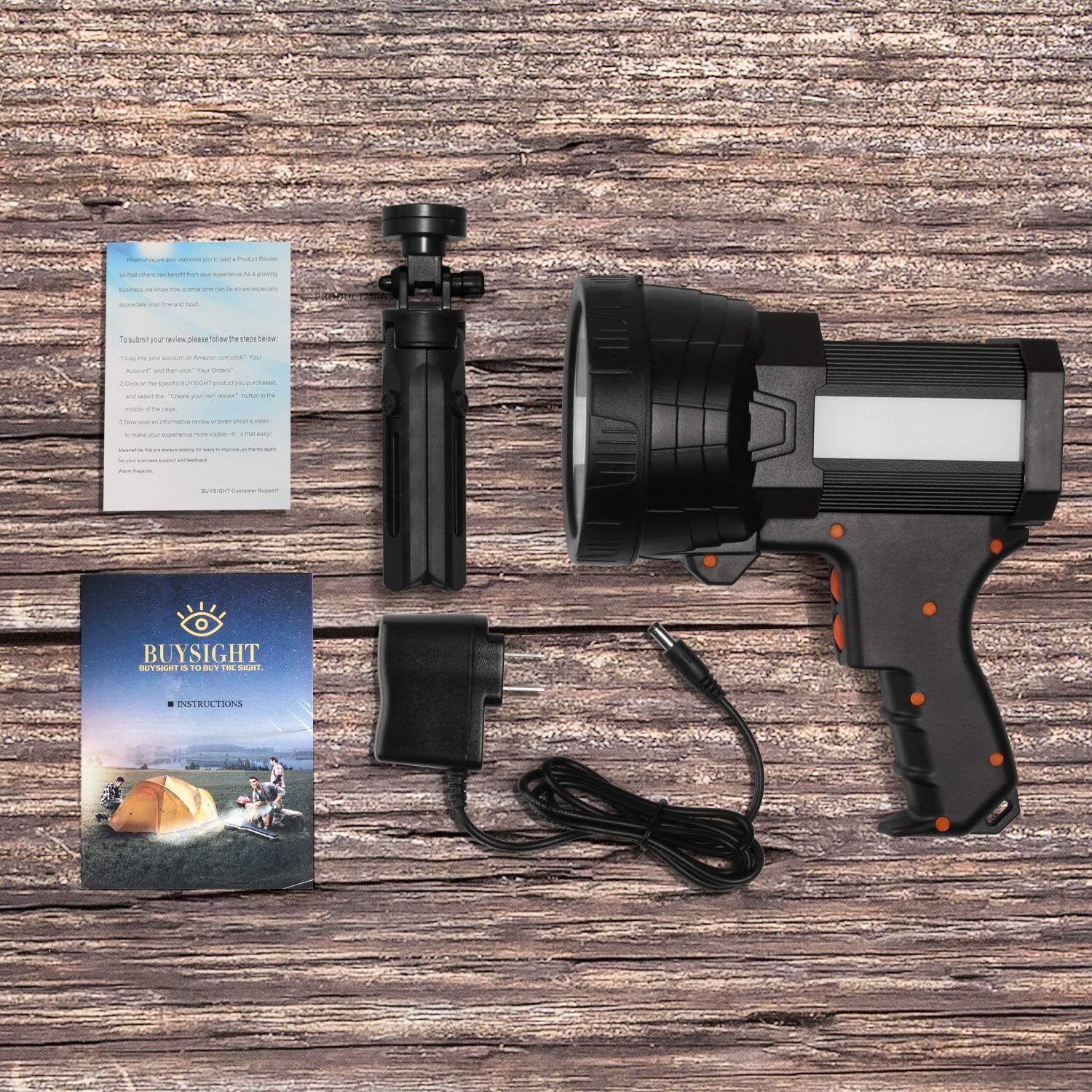 Super Bright Aluminium Alloy Flashlight 1000000 Lumens Waterproof Rechargeable