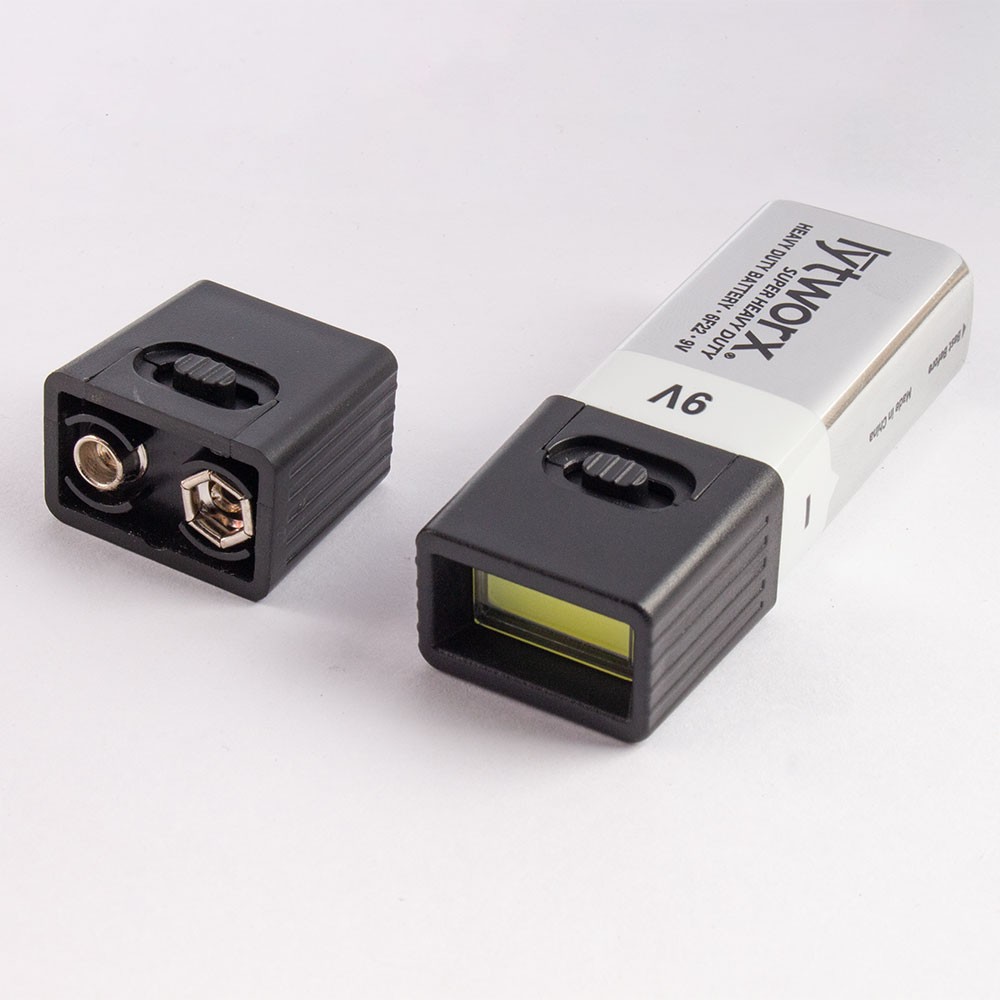 9V Battery LED Flashlight Mini COB Keychain Work Light Outdoor Portable Torch JQ