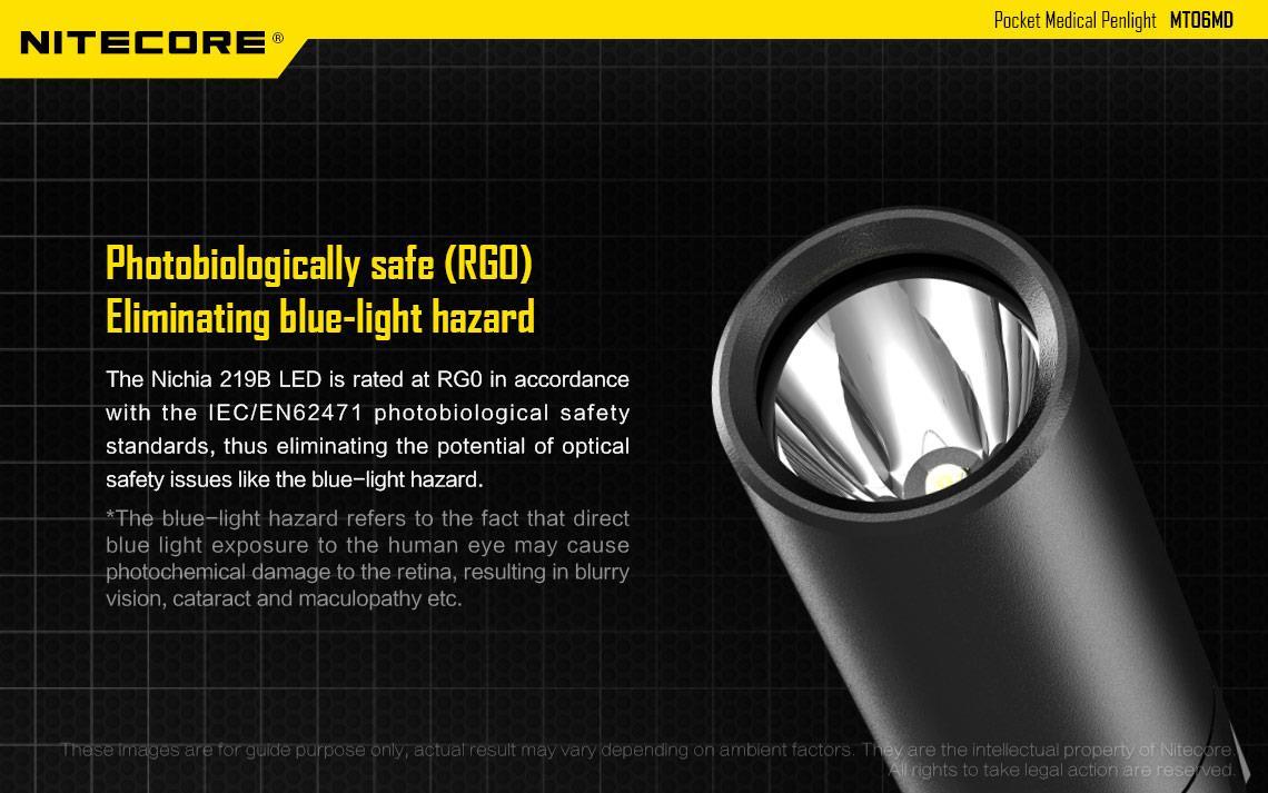 Nitecore MT06MD 180 Lumen LED Penlight with Pupil Gauge – Uses 2x AAA Batteries