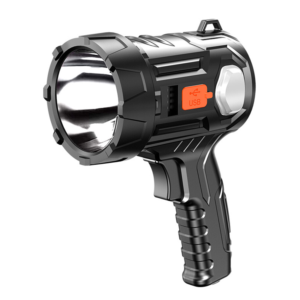 Super Bright LED Searchlight 300000Lm Spotlight Handheld Flashlight Solar/USB US
