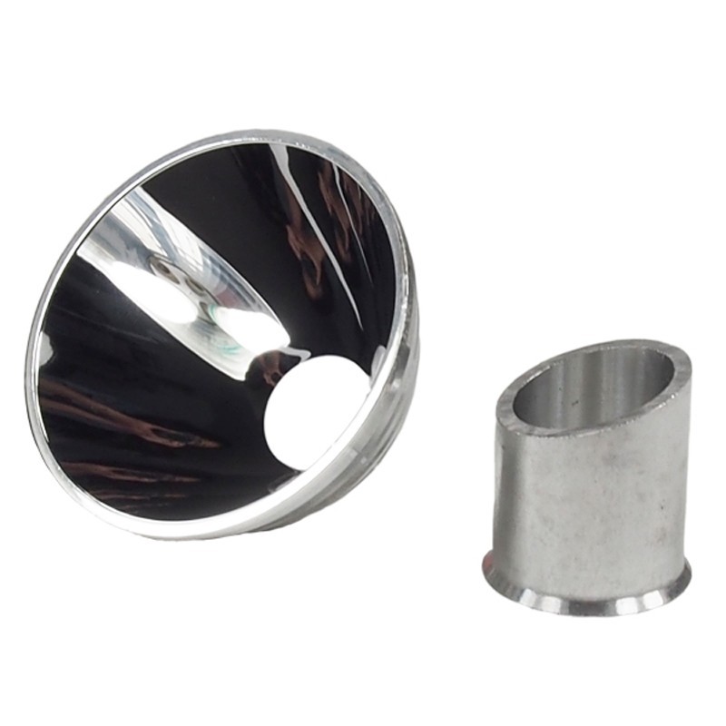 52mm (D) x 28mm (H) Aluminum Reflector for C / D Cell Flashlight