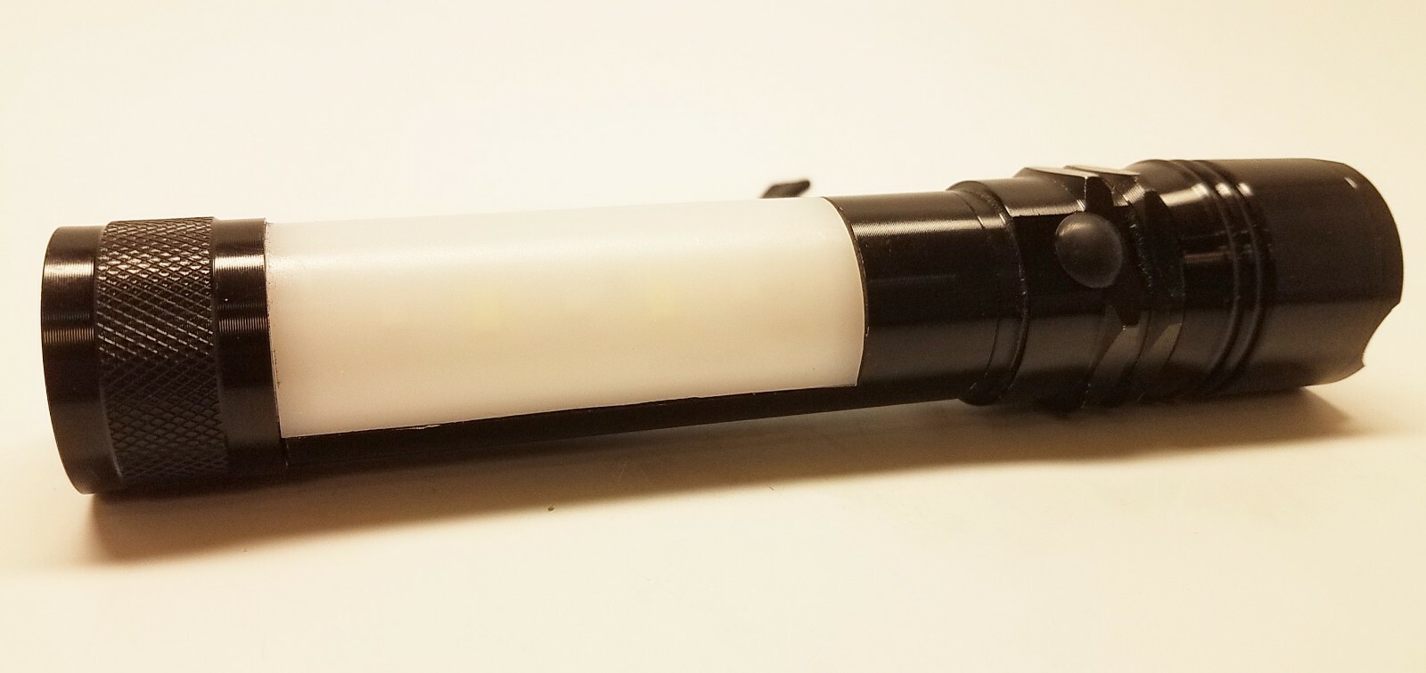 SIMBR 3 in 1 LED Torch Adjustable Flashlight with Warning Light & End Magnet