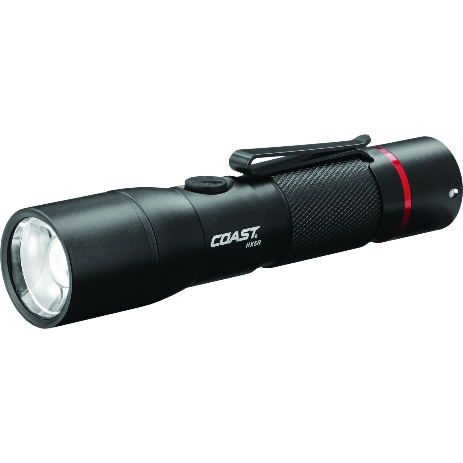 Coast 21593 Black Aluminum 340 Lumens AA LED Flashlight with High/low Switch