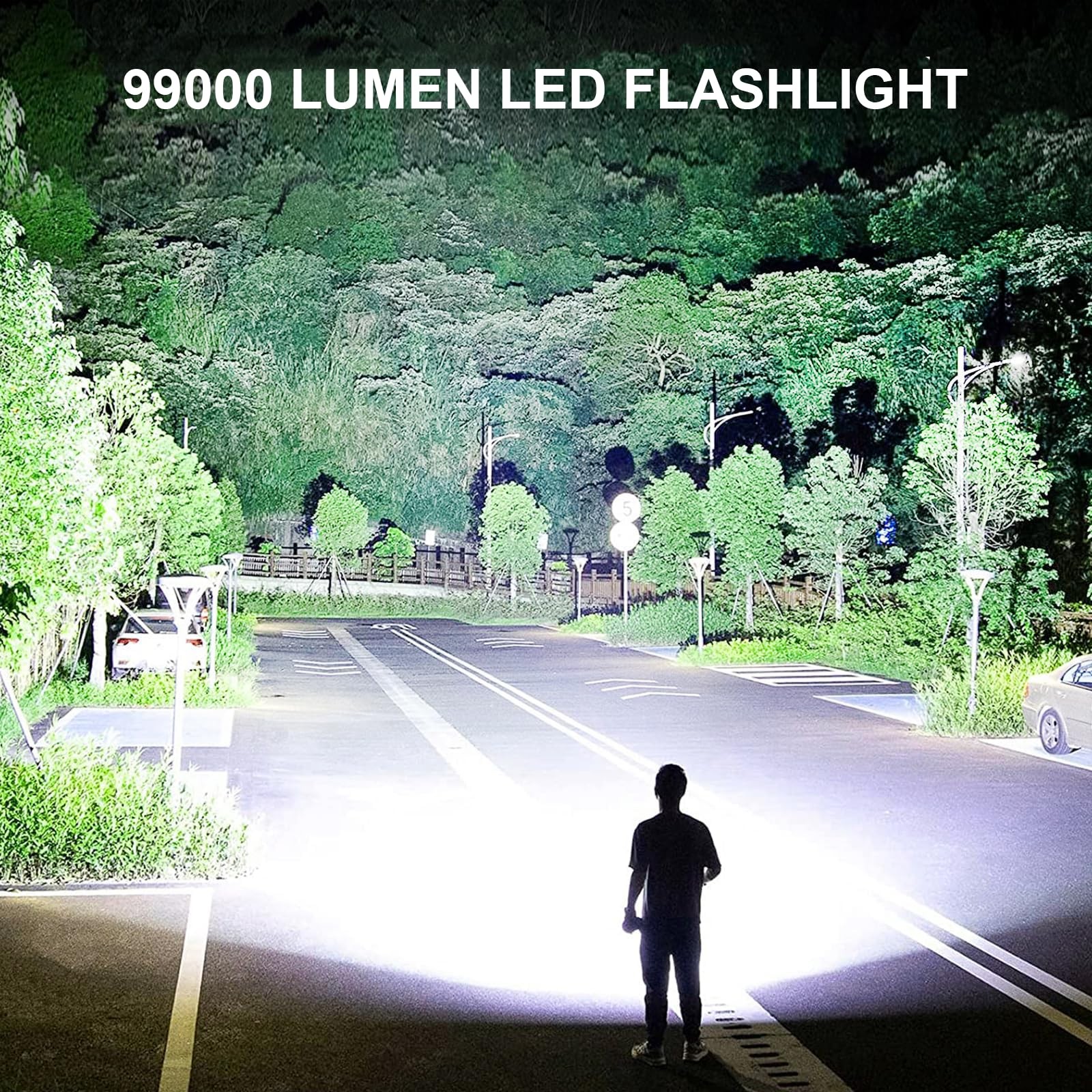 Lylting Rechargeable LED Flashlights High Lumens, 99,000 Lumens Super Bright …