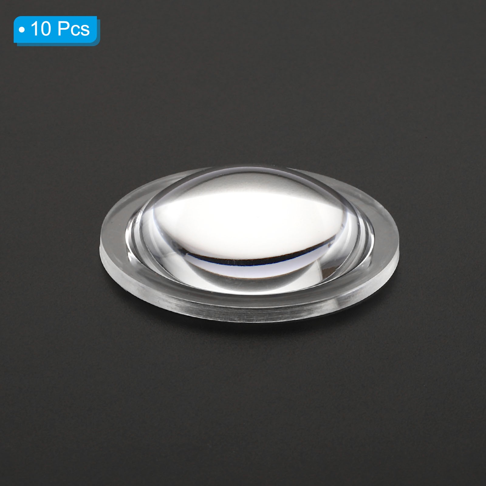 10Pcs Diameter 32mm High 8mm PMMA Flat Convex Lens Flashlight Optical Lens