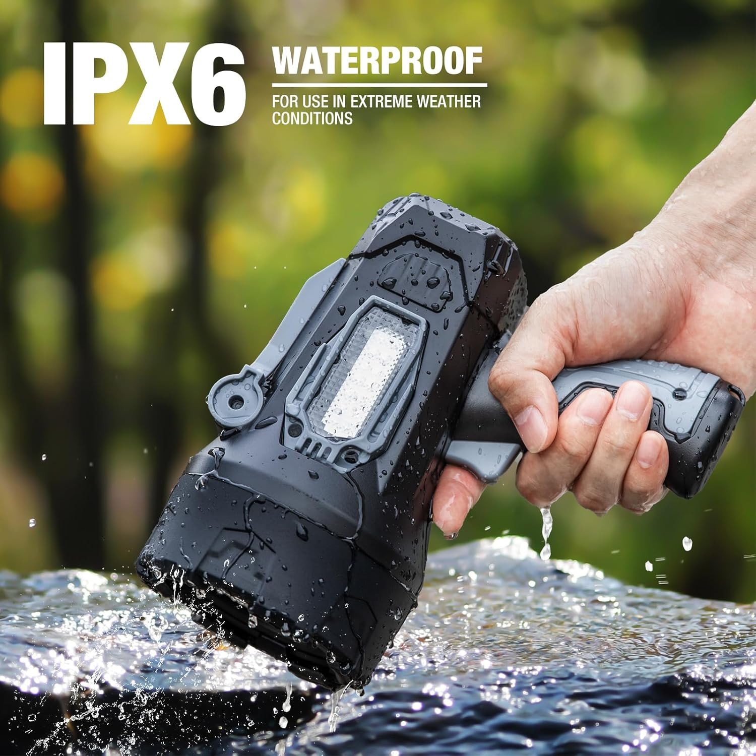 Rechargeable Spotlight, 2000000 Lumens Super Bright Spot Light, LED Handheld Spo
