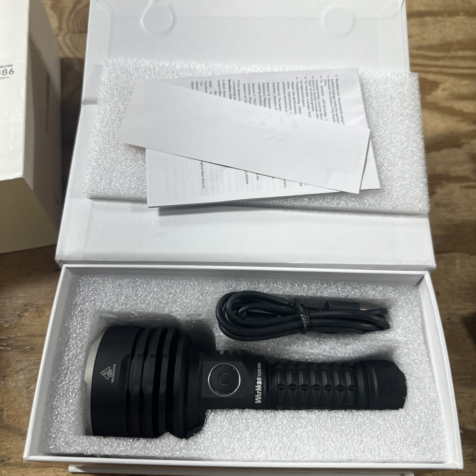 Wurkkos TS30S PRO Led Flashlight 6000 Lumen- Opened Box