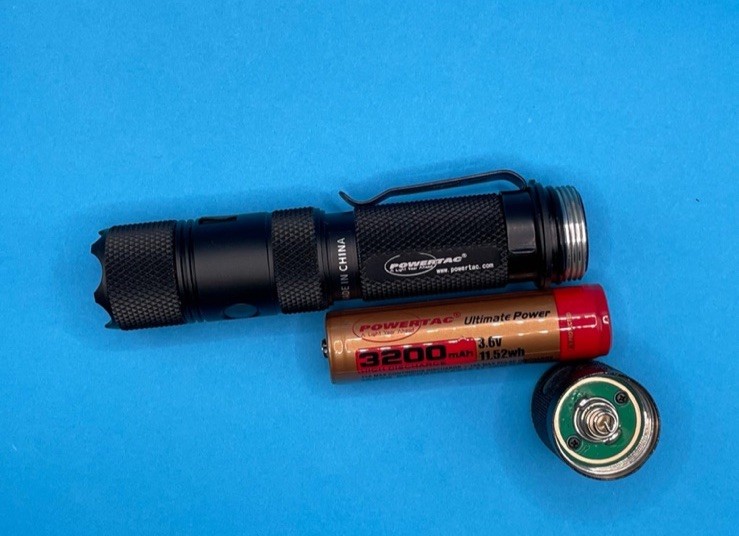 PowerTac E9R G4 Tactical Rechargeable LED Flashlight with Magnetic & USB Chargin