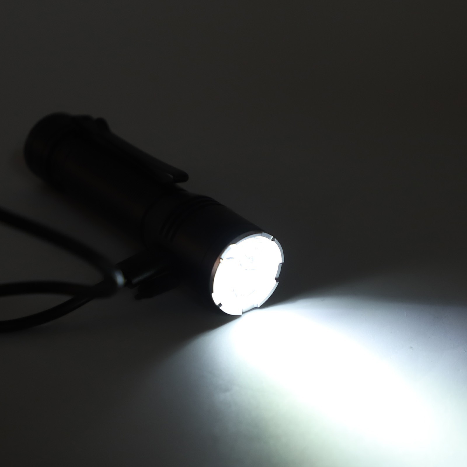 LED Camping Flashlight Professional High Brightness 2050lm USB Rechargeable