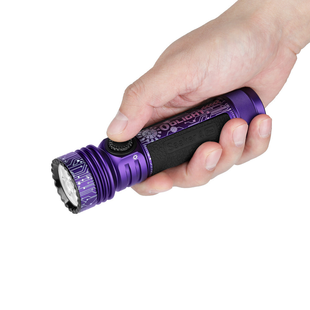 Olight Seeker 4 Pro Cyber Violet & Oclip Pro Purple & I3E 18th Anniversary Editi