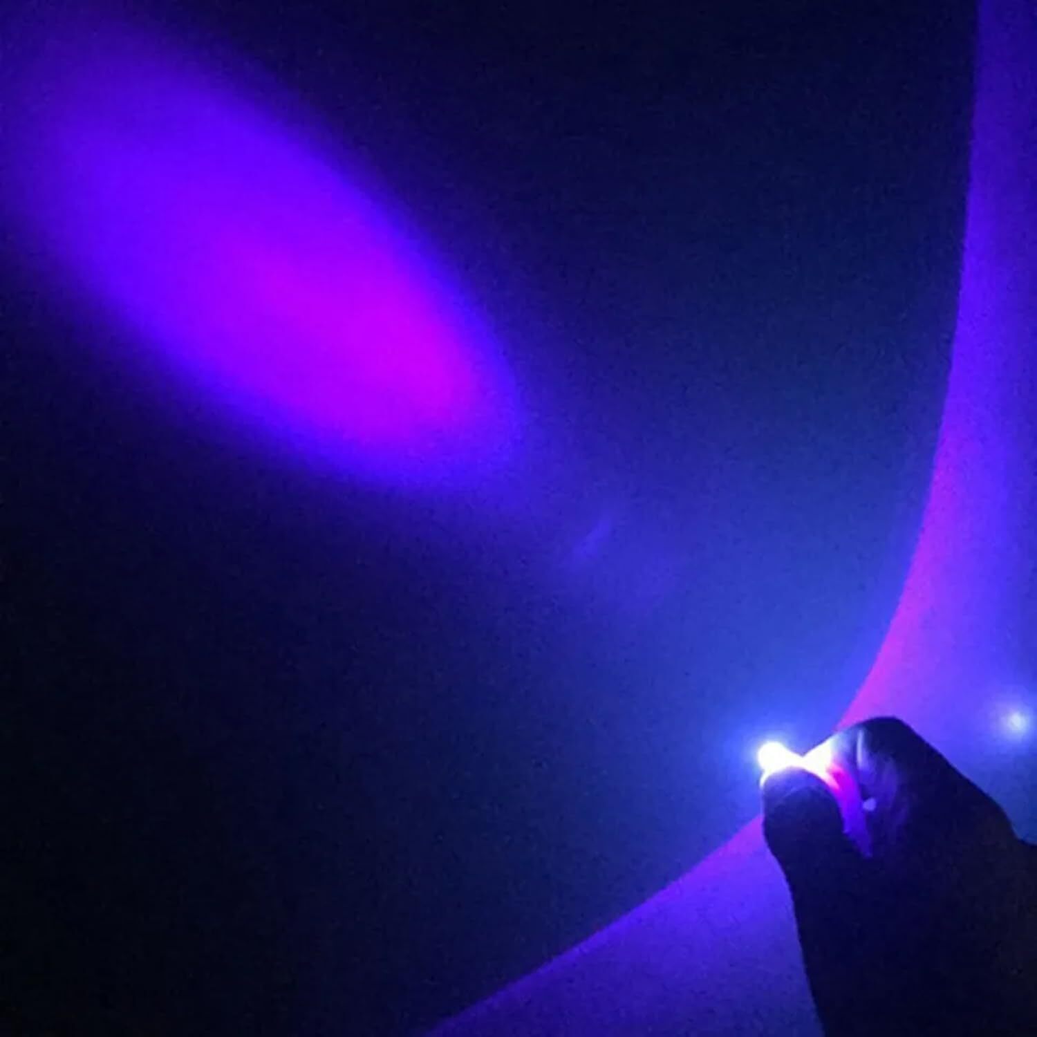 100X UV Flashlight Mini Keychain LED Torch Light Blacklight Key Ring Lights US