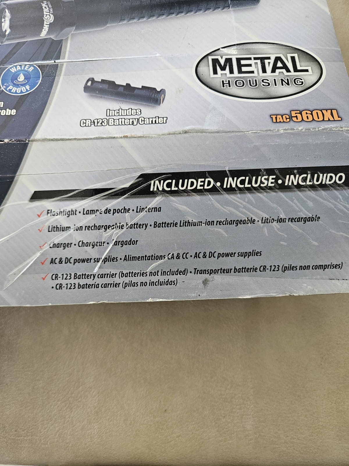 Xtreme Lumens Metal Multi-Function Rechargeable Tactical Flashlight Tac 560xl