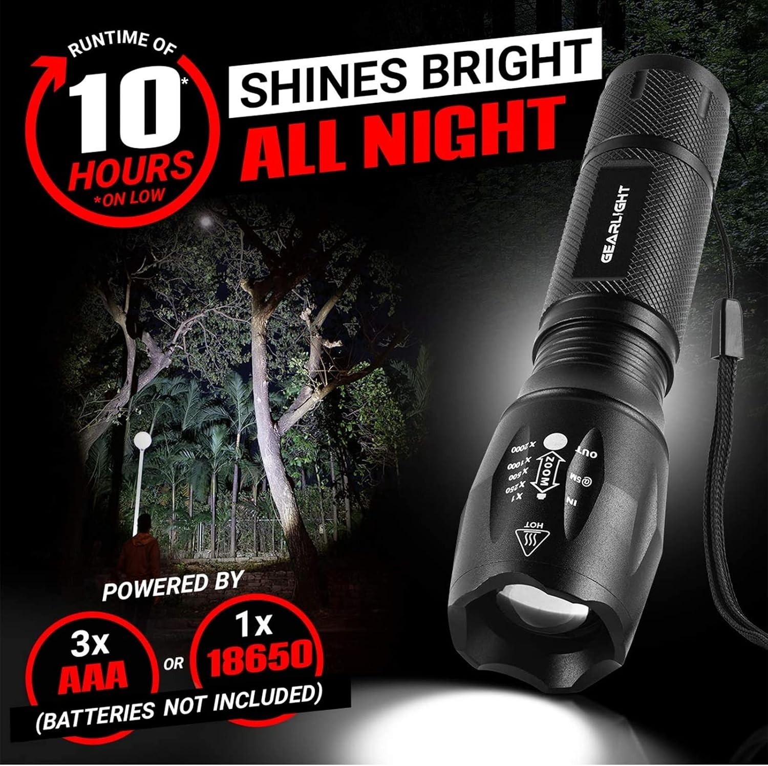 Tactical Mini Flashlight with Zoomable Beam and High Brightness for Everyday Use