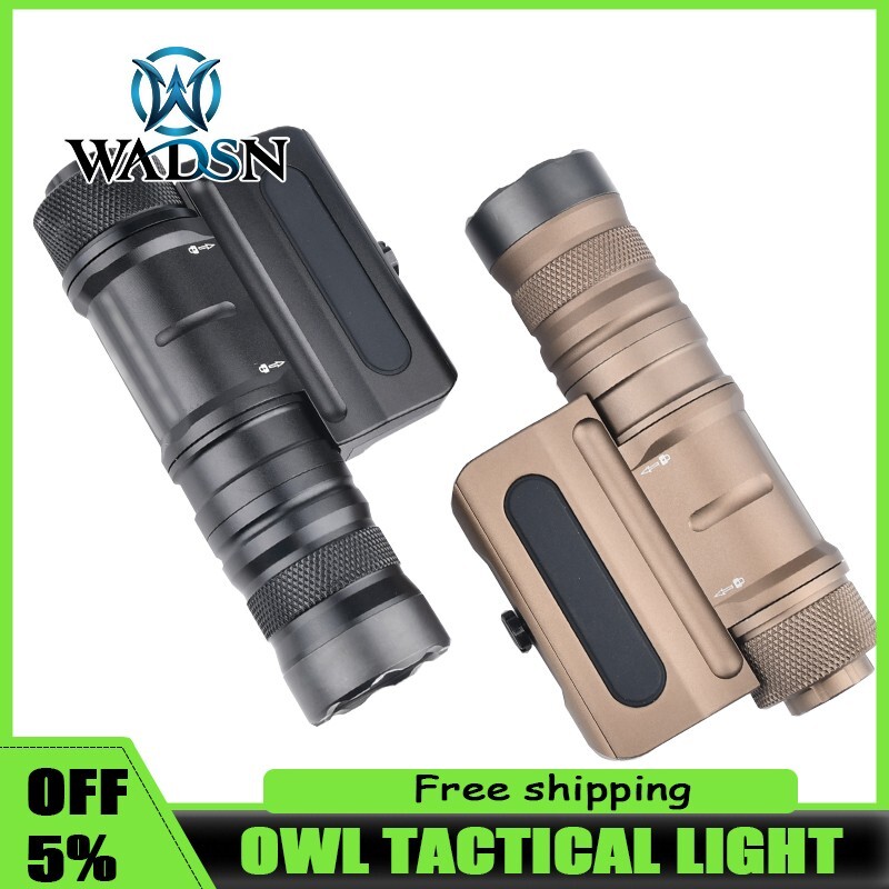 WADSN OWL Light Tactical 1500lumens Flashlight Metal CNC Hunting Weapon Light