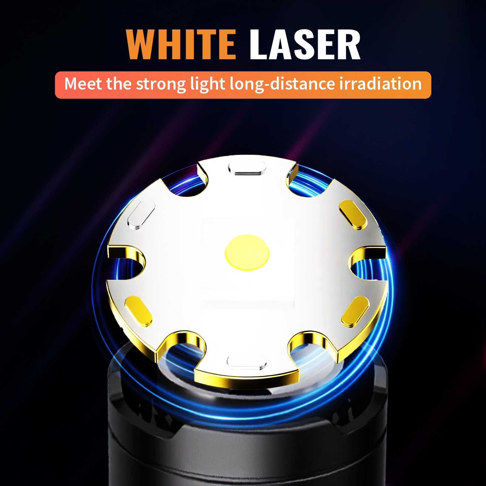 350000000 Lumen Super Bright LED Tactical Flashlight Rechargeable LED Work Light
