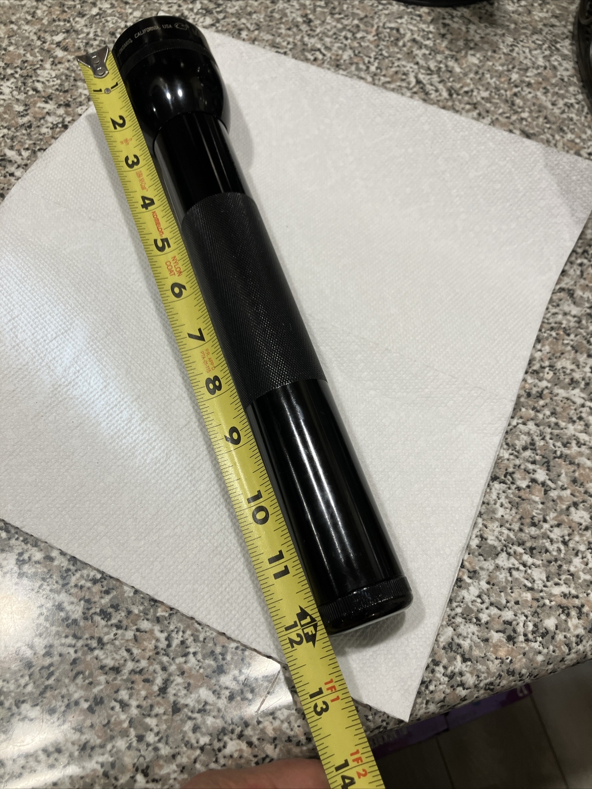 Vintage Mag Lite Maglite Flash Light 12 1/4 Inch 3D Cell – Tested Working