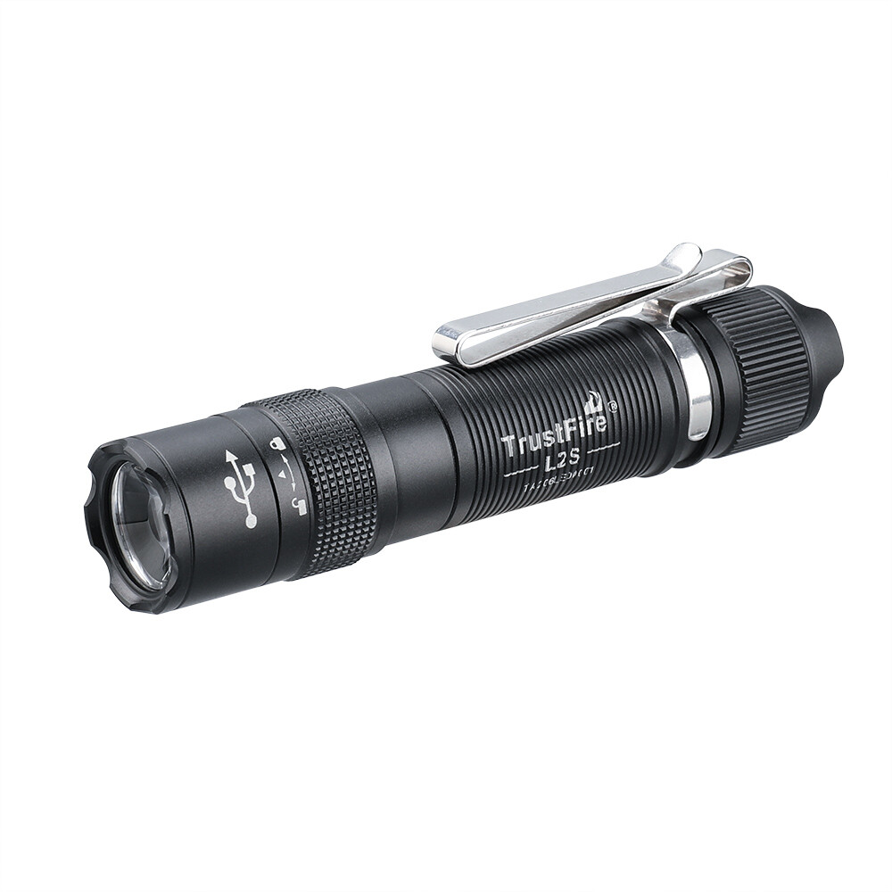 Trustfire L2S Tactical Led Rechargeable Flashlight Waterproof Torch 1050LM Light