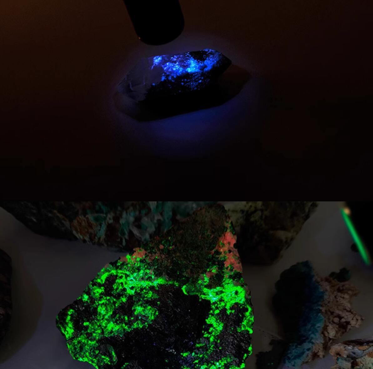 Professional Shortwave UVC 260nm Ultraviolet Flashlight for Mineral Fluorescent