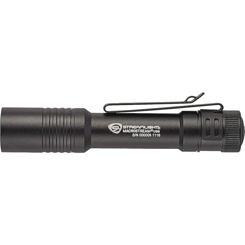 66320 MacroStream USB 500-Lumen 2000-Candela Rechargeable EDC Compact