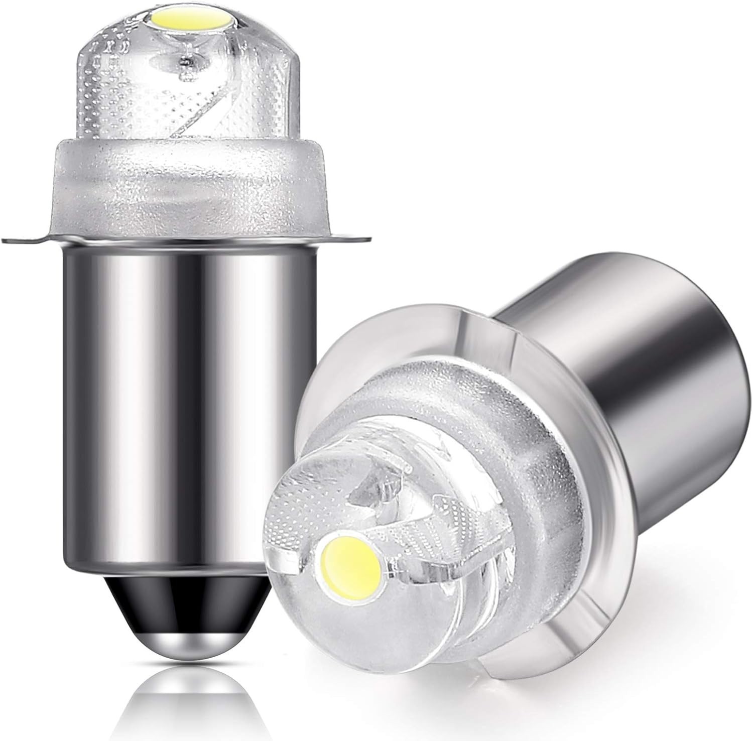 30 Lumen 3-Volt LED Torch Bulbs – Compact Size with 10 Lifespan (2-Pack)