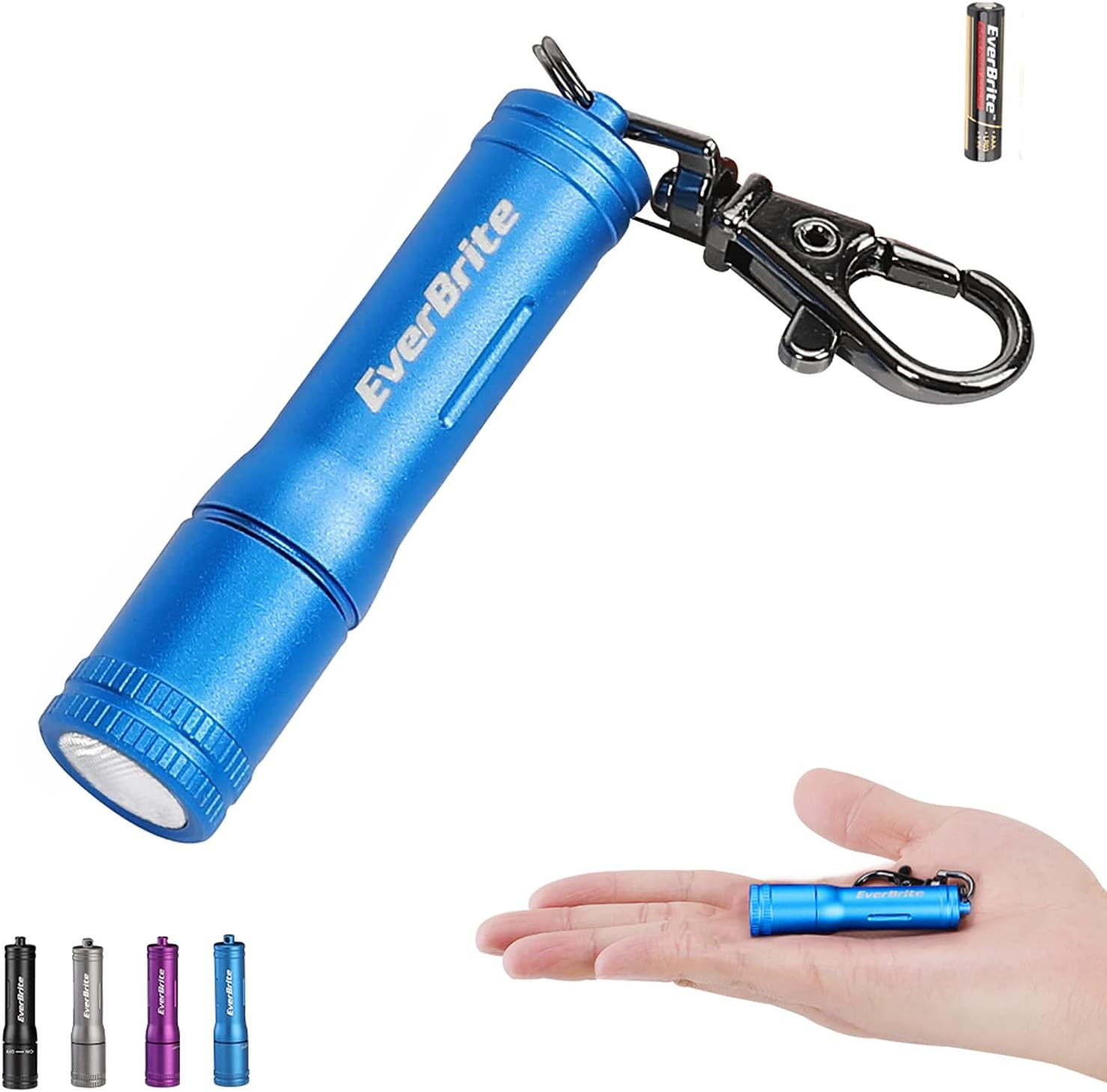 Keychain LED Flashlight Mini Bright Key Ring Portable Pocket Torch for EDC, Part
