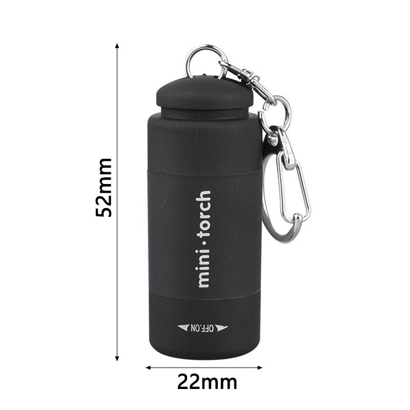 USB Rechargeable LED Multifunctional Strong Light Pocket Keychain Flashlight