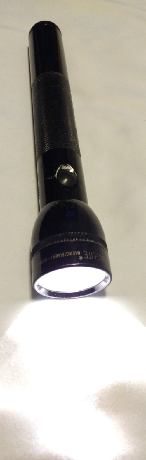 Mag Lite Flashlight Aluminum Construction Black Anodized Texaco Natural Gas B2