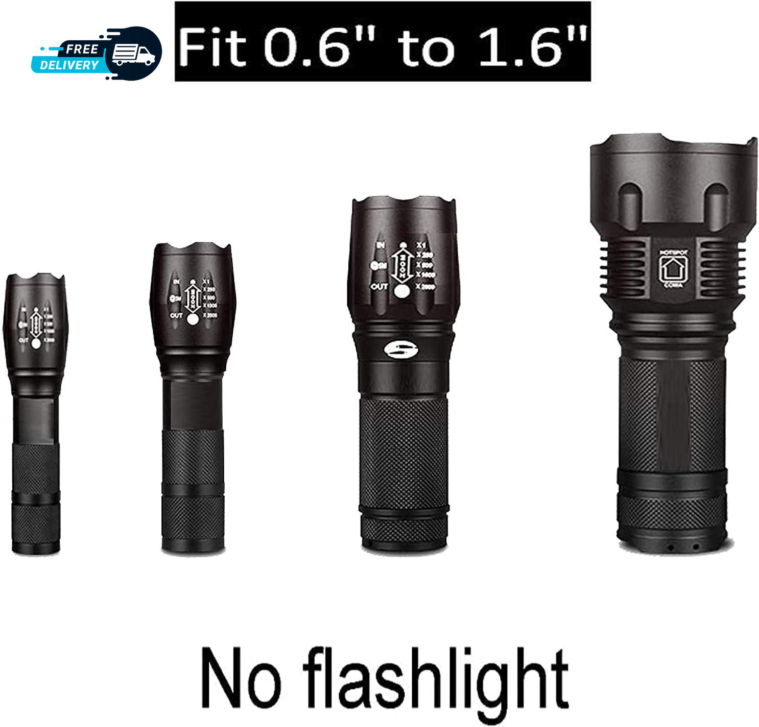 Magnetic Base Mount Flashlight Mounting Brackets Flashlight Holder – Strong.
