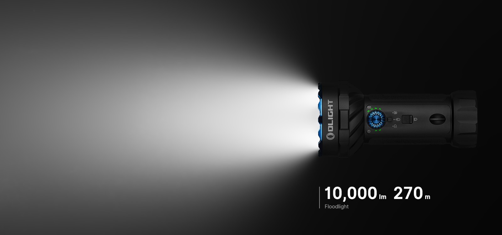Olight Marauder Mini 2 10,000 Lumen Ultra Bright Long Throwing Flashlight (Blue)
