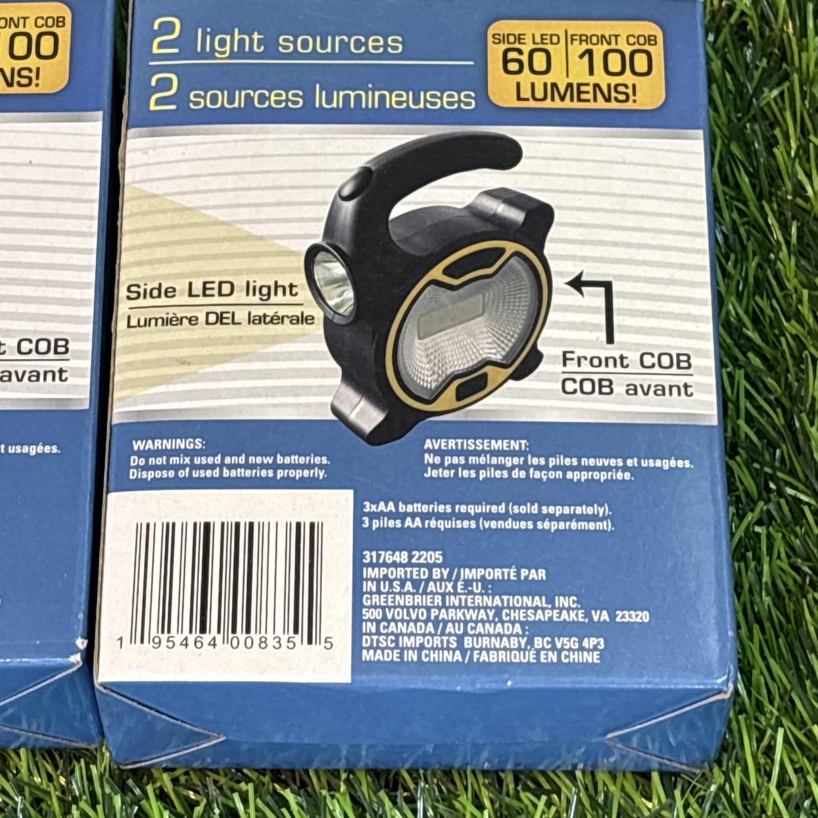 3pc Stocking Stuffer Set – 2 COB LED Work Lights & 4×30 Binoculars