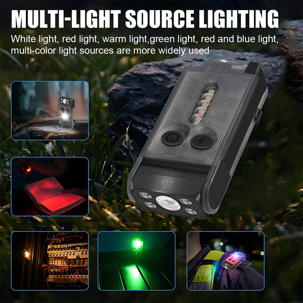 Rechargeable Flashlight, 900 Lumens Portable Light for EDC Camping, Emergency