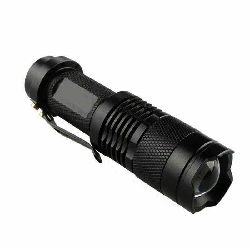 7W 1Mode Mini Zoom In/Out 14500/AA Flashlight Torch Camping Light