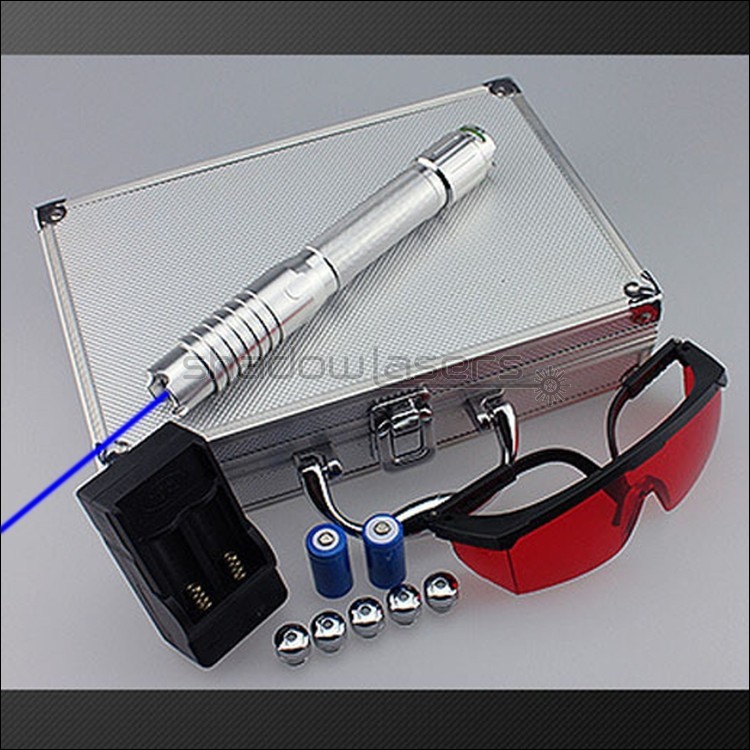 BQ1 450nm Adjustable Focus Blue Visible Beam Handheld Flashlight US