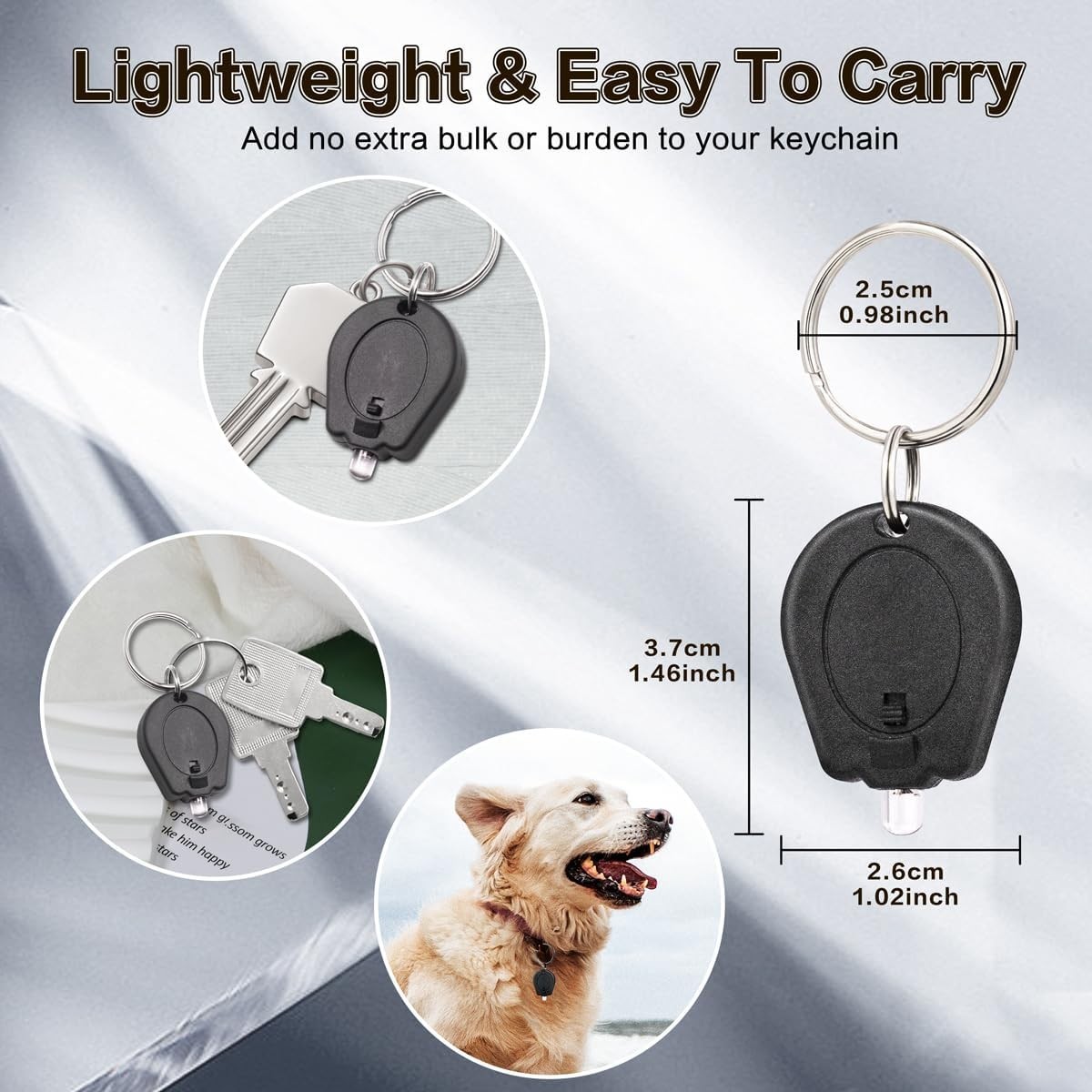 12 Pack Mini LED Keychain Flashlight Ultra Bright Small Key Ring Light, New, USA