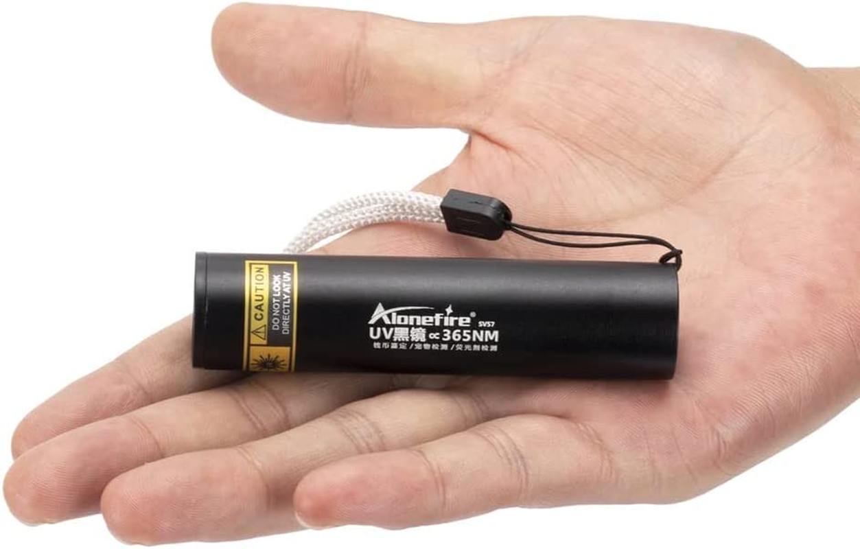 SV57 3W Small UV Flashlight 365Nm Type C USB Rechargeable Ultraviolet