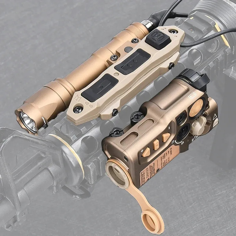 WADSN RAID-X Visible Green Laser Sight IR Laser Strobe Adjustable 20mm Rail US