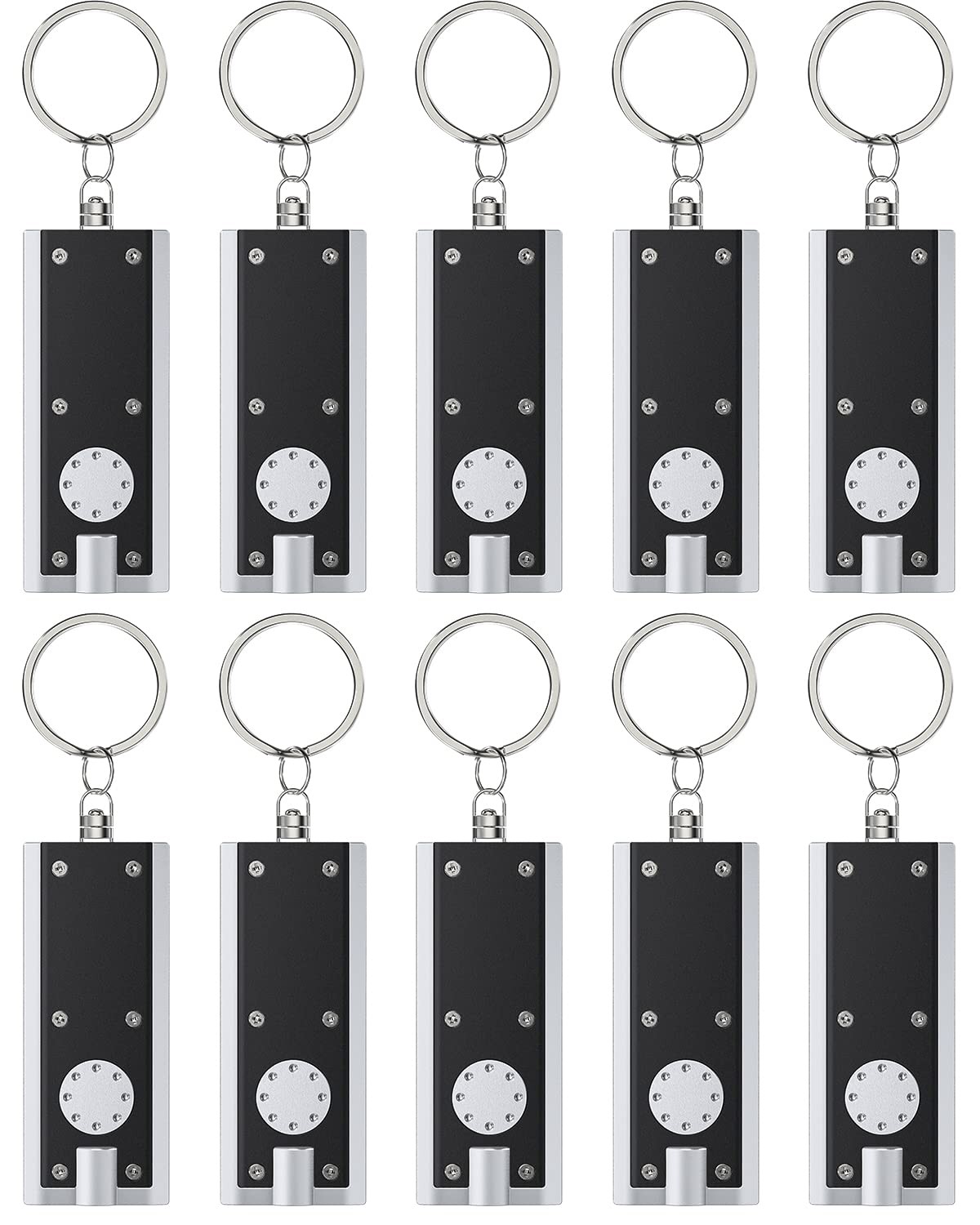 10 Pcs Mini Keychain Flashlight LED Keychain Lights for Outdoor Camping Hiking