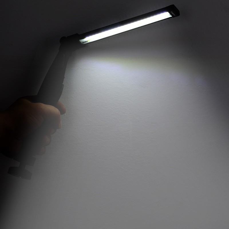 Rechargeable COB LED Slim Work Light Bright Flashlight Inspection Lamp Magnetic