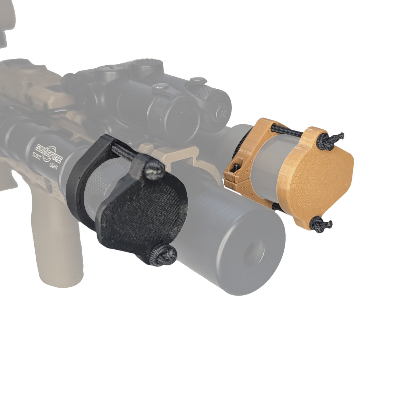 Light / Lens Cover with Tip Grip for Flashlights – Upgraded PETG-CF Version
