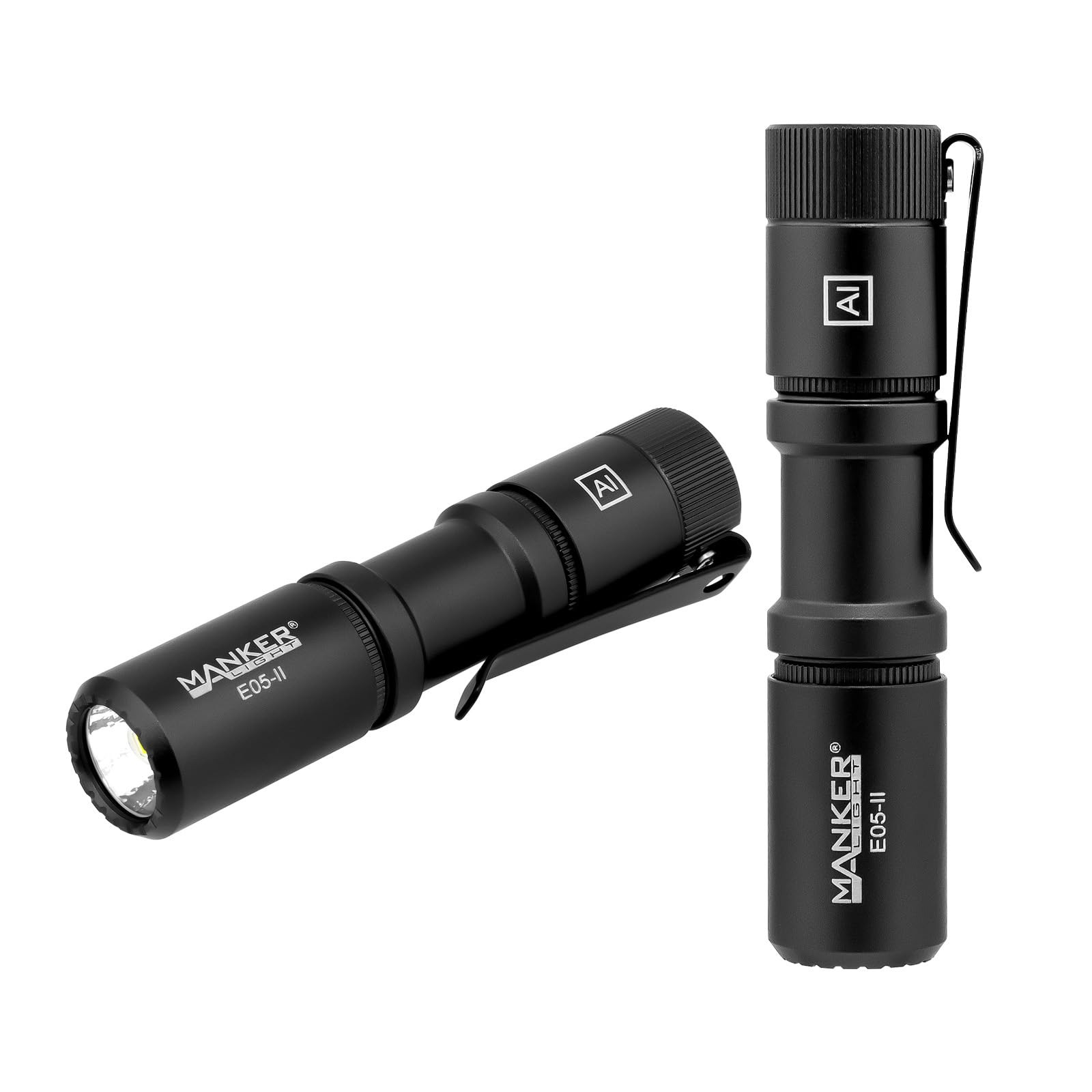 Manker E05 II High Output EDC Flashlight Eeay to Carry, for Camping, Hiking (…