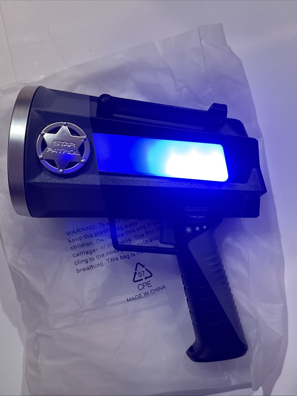 Star Patrol Platinum Mega-Bright Rechargeable Spotlight, AS SEEN Tac Openbox