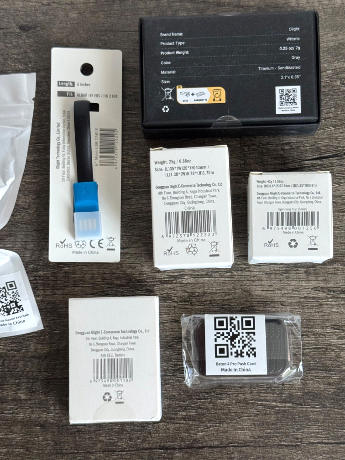 Olight Fidget Swag Accessories Miscellaneous Bundle – ALL NEW – See photos