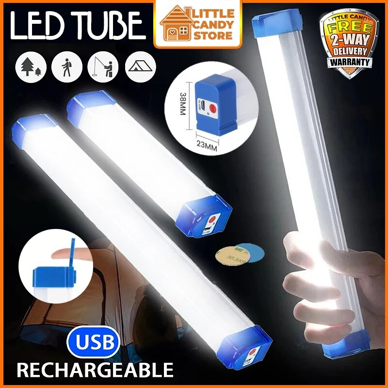 4 X LED Light Tube Portable USB Rechargeable Emergency Light Camping LampOutdoor