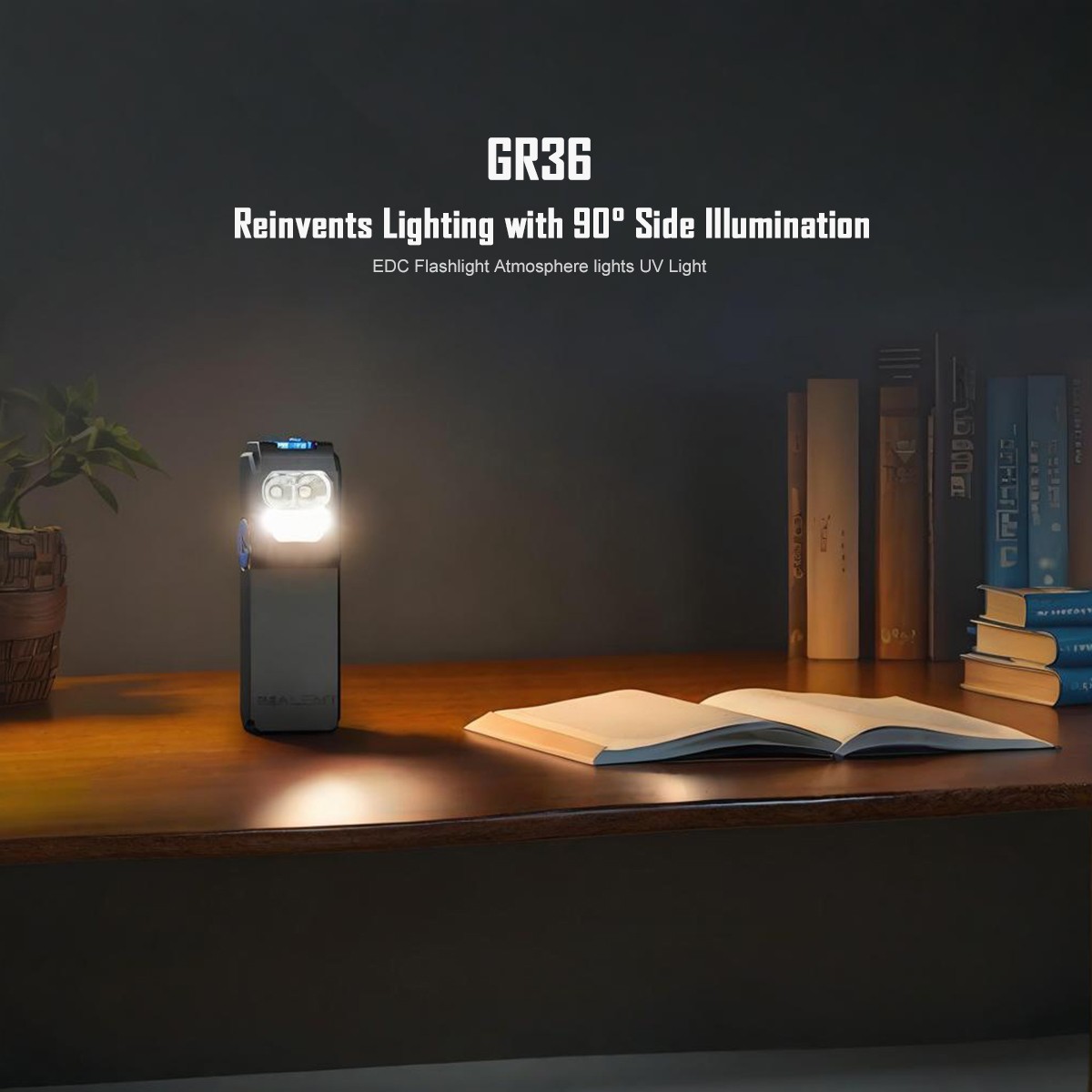IMALENT GR36 EDC Flashlight 2800LM Long Beam UV Warm Light Magnetic Rechargeable