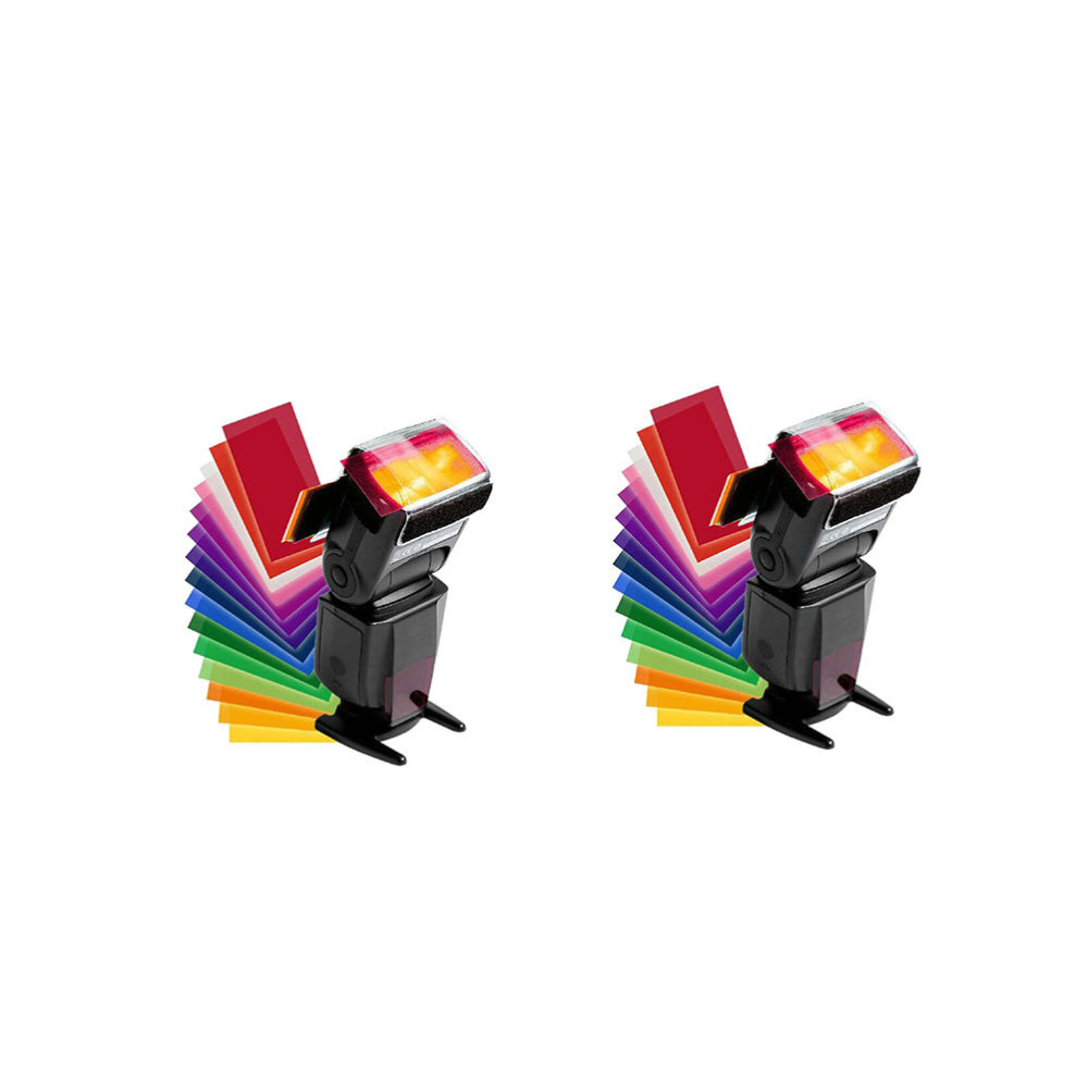 2 Set/24 Transparent Color Filter Photography Gels Filter