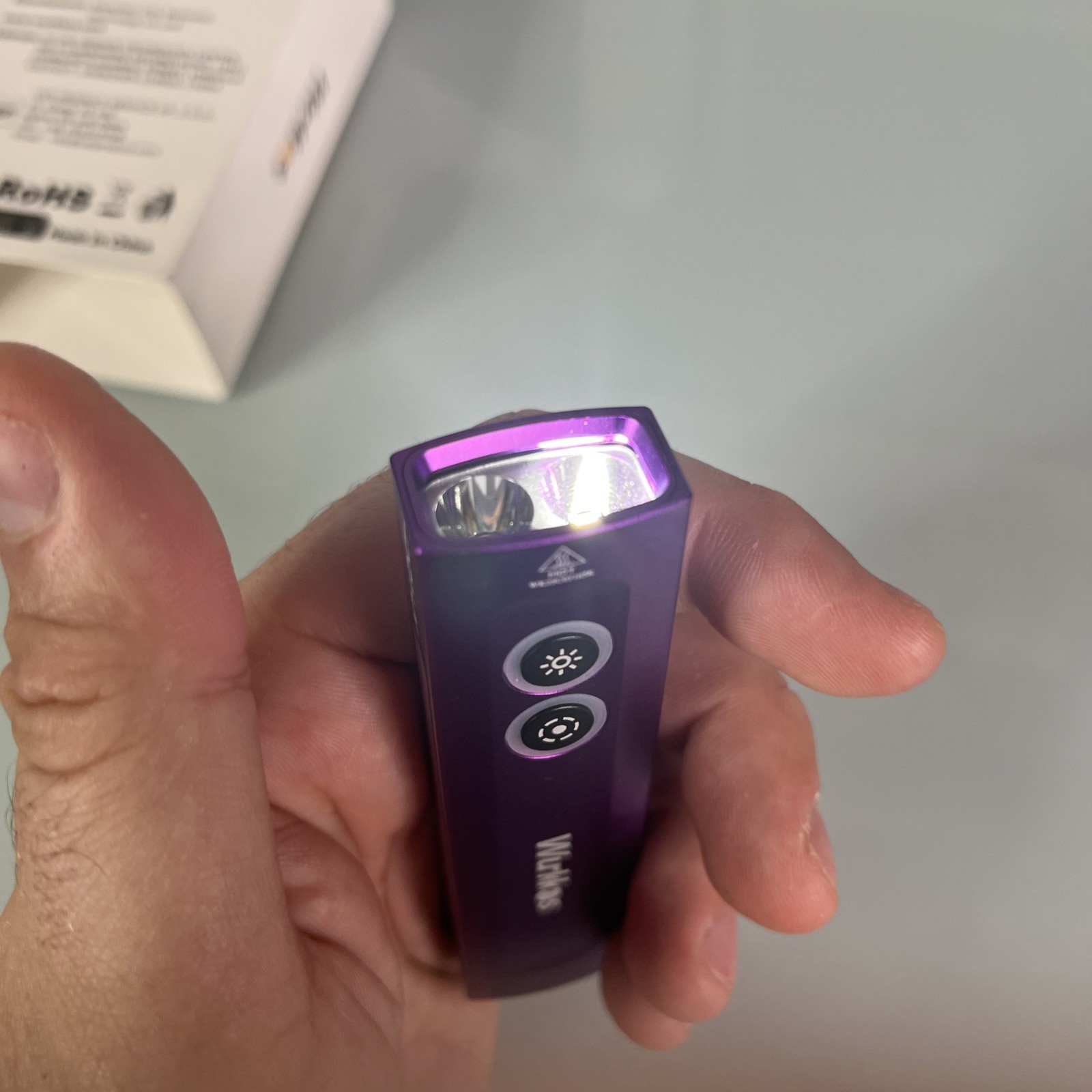 Wurkkos HD01 UV Flashlight, Rechargeable EDC Flashlight, Led Flashlight with 365