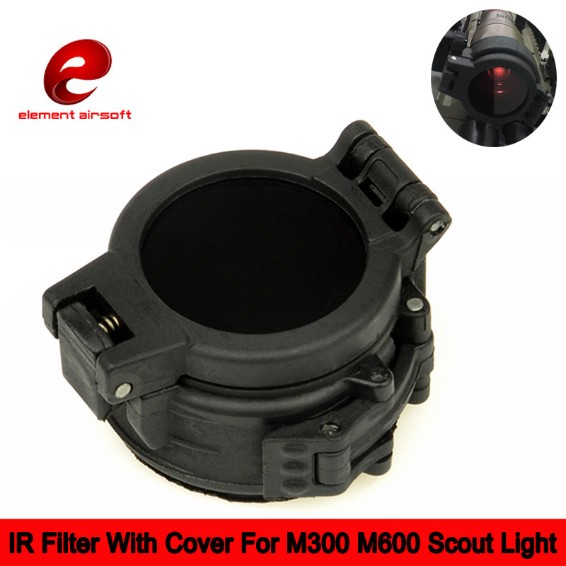 Flashlight IR Filter M300/M600 Tactical M300 LED Infrared Filter Diameter 25mm