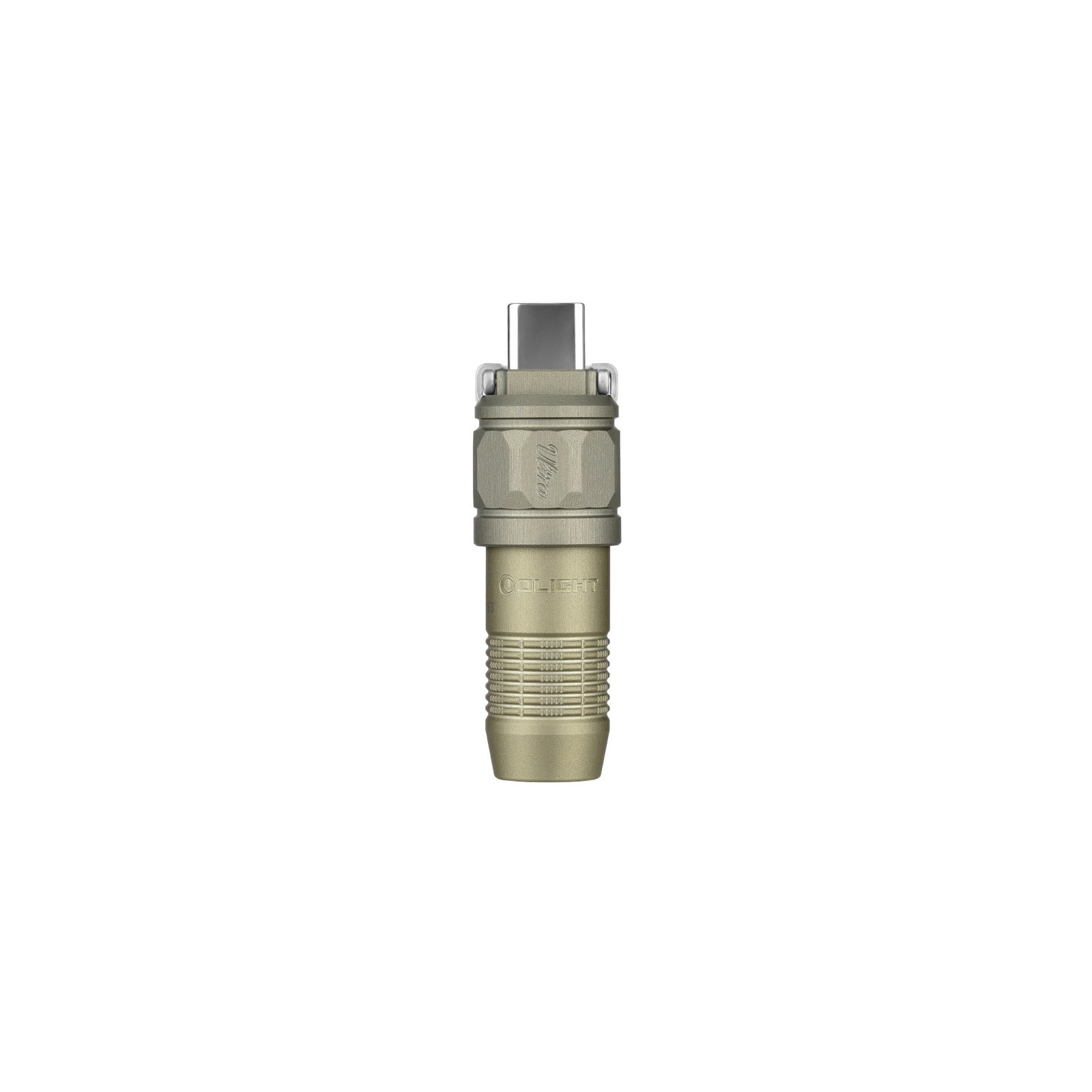 Olight iUltra Olive Green OAL Keychain Flashlight, 80 Lumens, USB-C Charging
