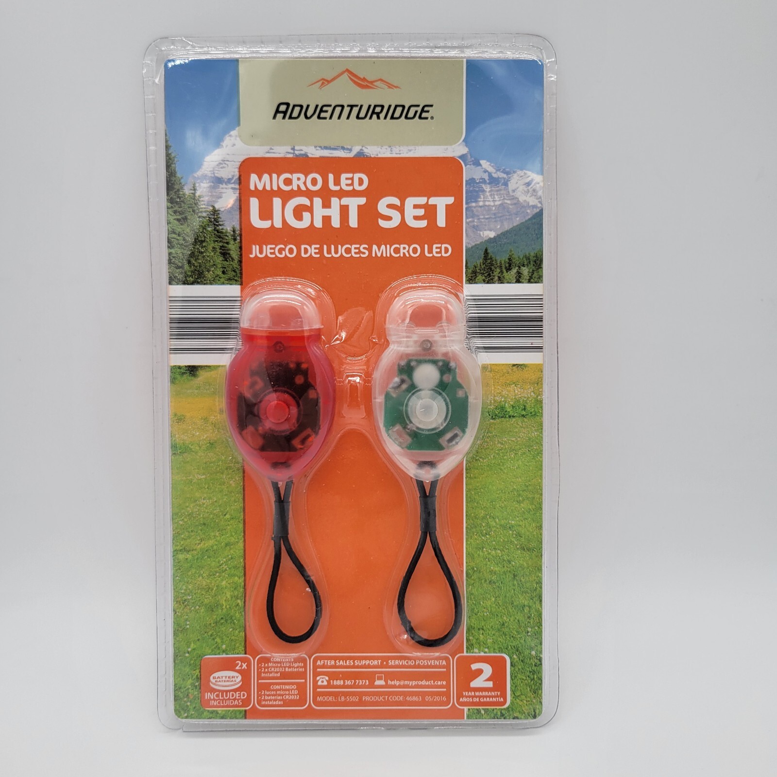 Adventuridge White & Red Micro LED Light Set With 3 Light Modes NEW