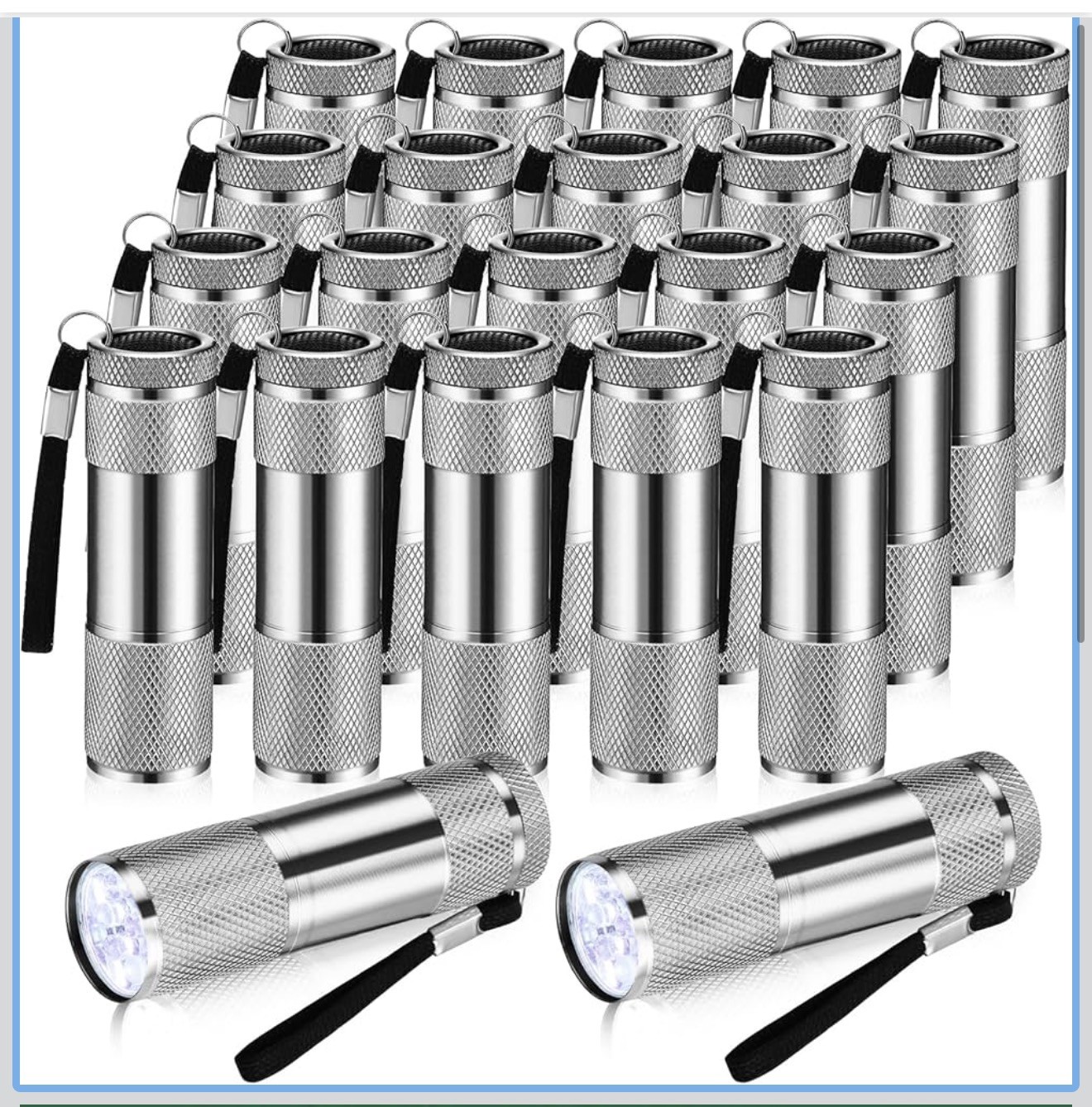 VIHOSE 20 Pcs Mini Flashlights Bulk, Bright Aluminum Handheld Flash Cute
